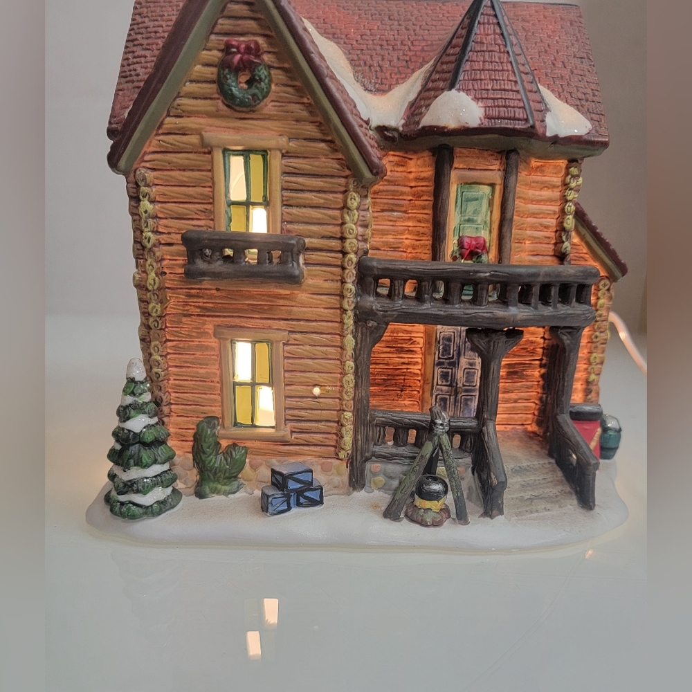 Porcelain Christmas log